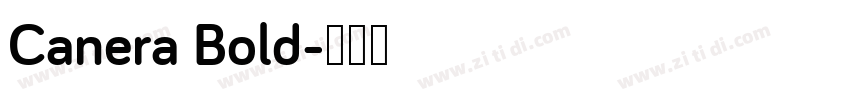 Canera Bold字体转换